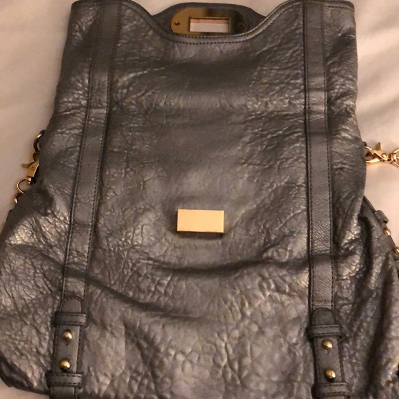 Original silver leather purse with dust bag - Picture 4 of 6